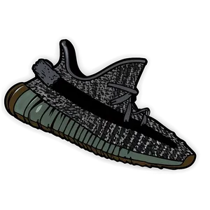 Yeezy Black Non-reflective Png 67 PNG Image