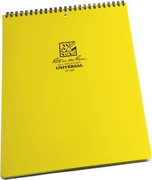 Yellow All Weather Notebook PNG Image