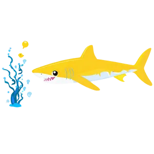 Yellow Baby Shark Underwater Png 67 PNG Image