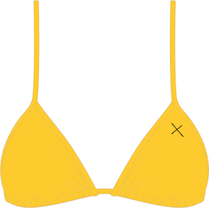 Lily Yellow Bikini Top Ii - Boutinela Yellow Bikini PNG