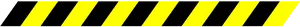 Yellow Black Caution Tape Stripes PNG Image