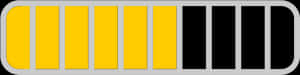 Yellow Black Loading Progress Bar PNG image with transparent background