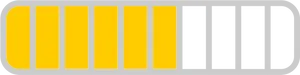 Yellow Black Loading Progress Bar PNG Image