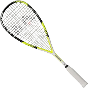 Yellow Black Squash Racket PNG Image