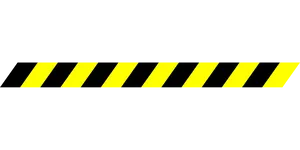 Yellow Black Striped Warning Pattern PNG Image