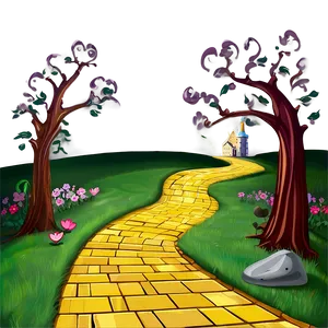 Yellow Brick Road Clipart Png Pto79 PNG Image