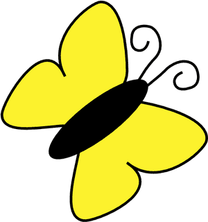Yellow Butterfly Clipart, HD Png Download PNG image with transparent background