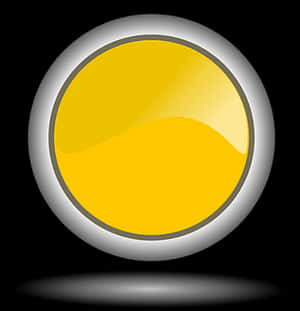 Yellow Button Icon PNG with transparent background