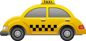 Yellow Cab Illustration.png PNG Image