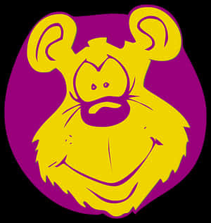 Yellow Cartoon Monkey Graphic PNG with transparent background