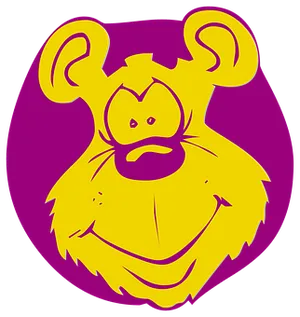 Yellow Cartoon Monkey Graphic PNG Image