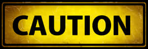 Yellow Caution Sign PNG image with transparent background