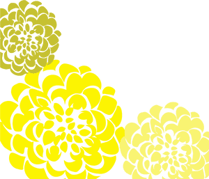 Chrysanthemum Wedding Invitation Yellow And Gray Printable - Yellow Chrysanthemum Flower Art, HD Png Download PNG image with transparent background