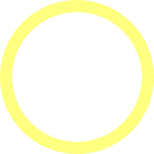 Yellow Circle Outlineon Gray Background PNG Image