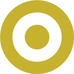 Yellow Concentric Circles Graphic PNG Image