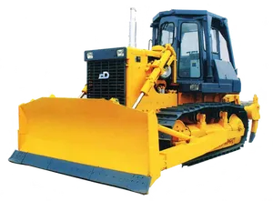 Yellow Construction Bulldozer PNG Image