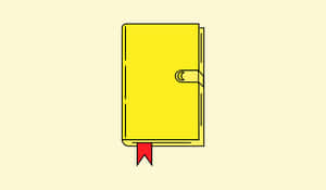 Yellow Cover Book Illustration PNG image with transparent background