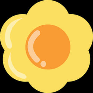 Yellow Daisy Graphic PNG with transparent background