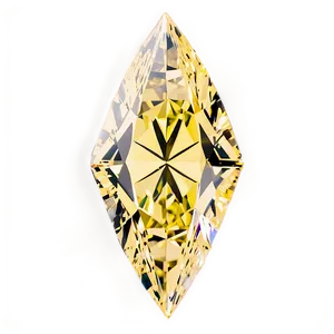 Yellow Diamond With Facets Png 72 PNG Image