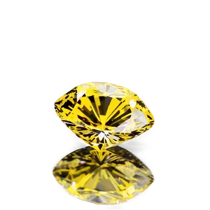 Yellow Diamond With Facets Png Tbq7 PNG Image