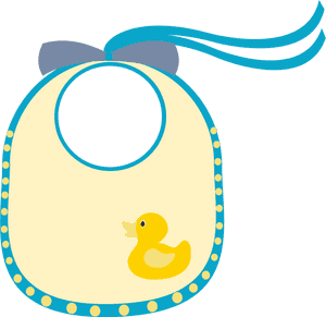 Yellow Clothes Pins For Baby Shower Yellow Baby Clip - Yellow Baby Bib Clipart, HD Png Download PNG image with transparent background