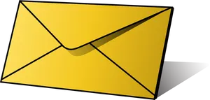 Yellow Envelope Clipart PNG Image