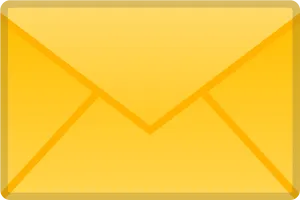 Yellow Envelope Icon PNG Image