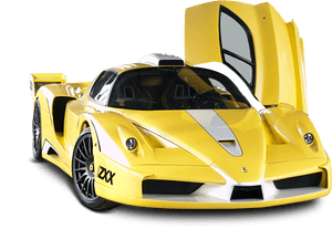 Yellow Ferrari Enzo Edo Car Png Image - Png Maserati Mc12, Transparent Png PNG image with transparent background