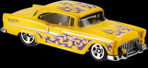 Clipart Flames Hot Wheel - Chevy 55 Hot Wheels, HD Png Download PNG image with transparent background