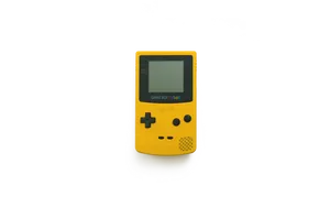 Yellow Game Boy Color Console PNG Image