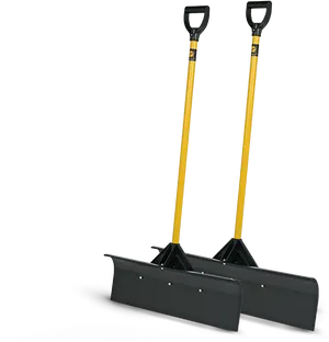 Yellow Handled Snow Shovels PNG Image