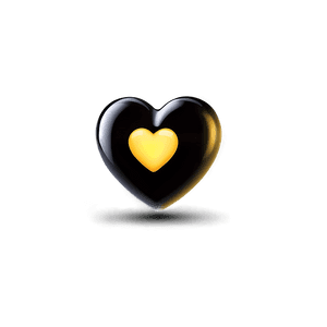 Yellow Heart Emoji Transparent Art psq PNG image with transparent background