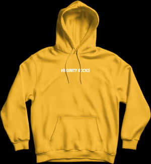 Yellow Virginity Rocks Hoodie, HD Png Download PNG