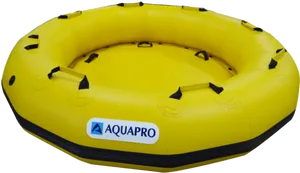 Yellow Inflatable Raft Aquapro PNG Image