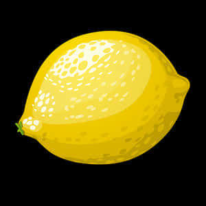 Yellow Lemon Illustration PNG image with transparent background