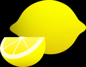 Citrus Lemon Clipart - Lemon Wedge Drawing PNG image with transparent background