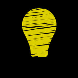 Yellow Lightbulb Graphic PNG image with transparent background