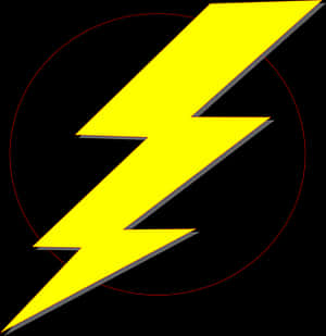 Yellow Lightning Bolt Graphic PNG with transparent background