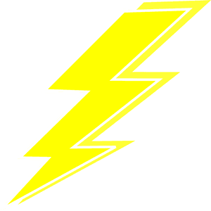 Bolt Yellow Clip Art - Yellow Lightning Bolt Black Background, HD Png Download PNG image with transparent background