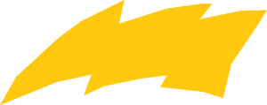 Yellow Lightning Bolt Graphic PNG Image