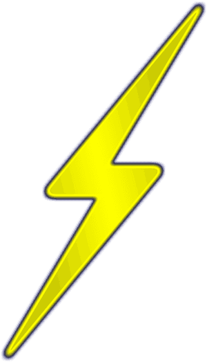 Lightning Bolt Clip Art At Vector Clip Art 2 Image - Network Connection Lightning Bolt, HD Png Download PNG