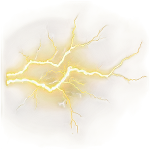 Yellow Lightning C PNG Image