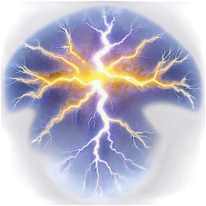 Yellow Lightning Energy Png Aht75 PNG Image