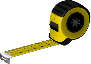 Yellow Measuring Tape Extended PNG Image