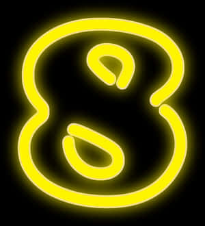Yellow Neon Duck Sign PNG with transparent background