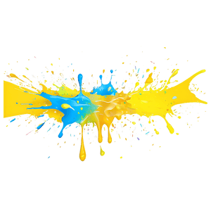 Yellow Paint Splatter PNG xbv83 PNG image with transparent background
