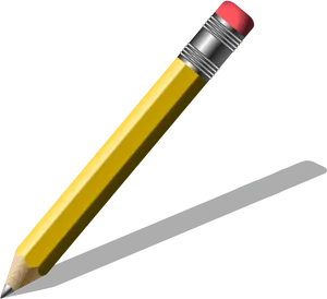 Yellow Pencil Clipartwith Shadow PNG Image