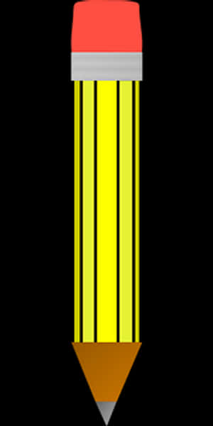 Yellow Pencil Graphic PNG