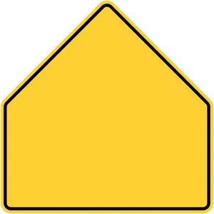 Yellow Pentagon Shape PNG Image