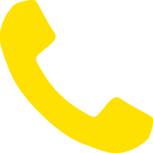 Yellow Phone Icon Contact PNG Image